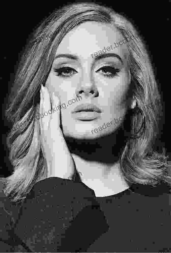 A Black And White Portrait Of Adele, Looking Directly At The Camera With A Determined Expression. Adele (People In The News)