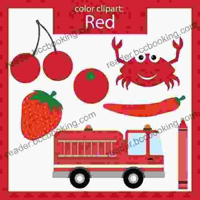 A Collage Of Images Depicting Red Objects, Including A Fire Truck, Strawberries, And Apples. Toddler Lesson Plans: Learning Colors: Ten Week Guide To Help Your Toddler Learn Colors