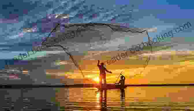 A Group Of Fishermen Casting Their Nets Into The Tranquil Waters Of A Coastal Bay Up The Lake (Coastal British Columbia Stories 1)