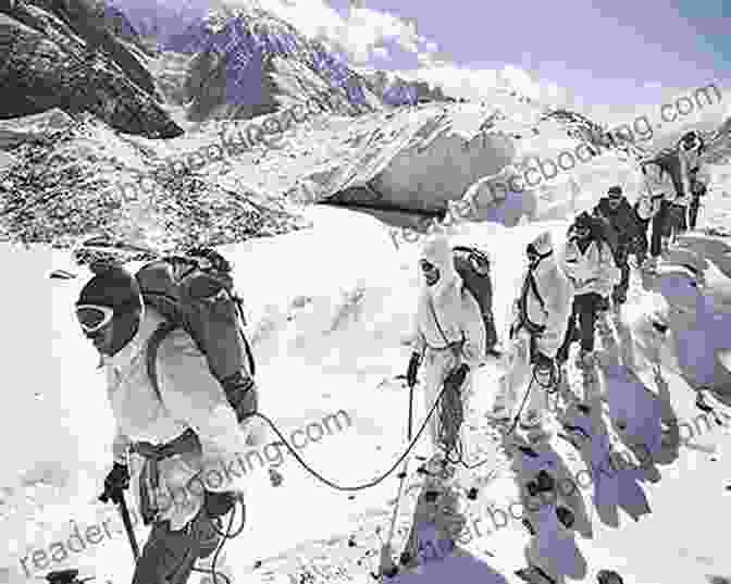 A Heroic Siachen Pioneer Stands On The Unforgiving Slopes Of The Glacier, Armed And Vigilant, Symbolizing The Unwavering Courage And Sacrifice Of These Indomitable Soldiers. The Long Road To Siachen