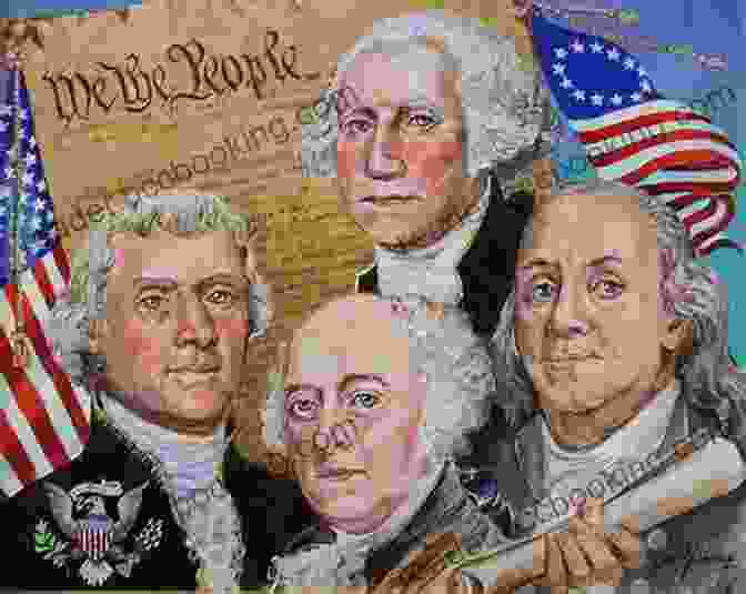 A Painting Of Alexander Hamilton, Thomas Jefferson, And John Adams, The Three Most Influential Founding Fathers Of The United States. The Patriots: Alexander Hamilton Thomas Jefferson John Adams And The Making Of America