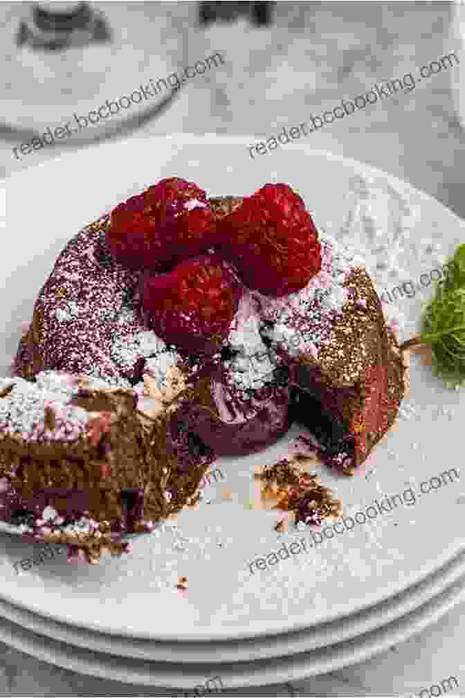 Air Fryer Chocolate Lava Cakes With Raspberry Sauce Air Fryer Baking Cookbook: Delicious Air Fryer Baking And Dessert Recipes You Can Easily Make At Home