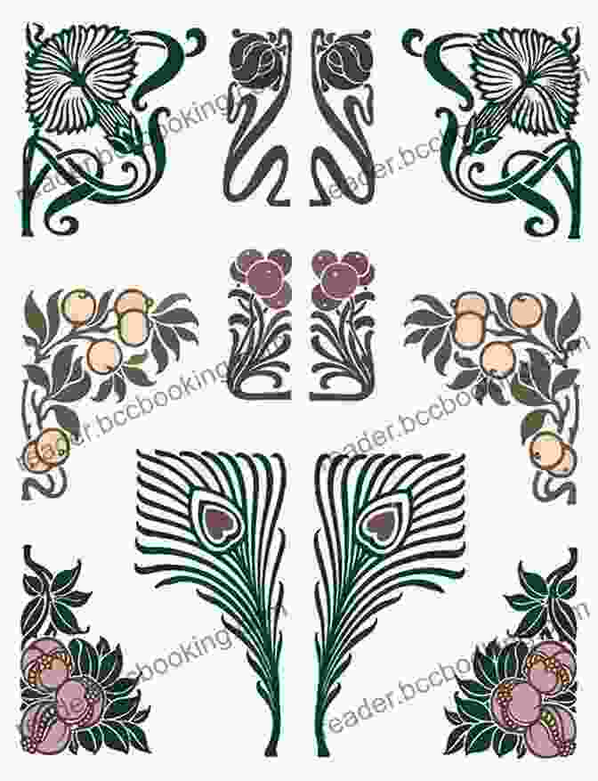 Art Nouveau Stencil Design Art Nouveau Floral Patterns And Stencil Designs In Full Color (Dover Pictorial Archive)