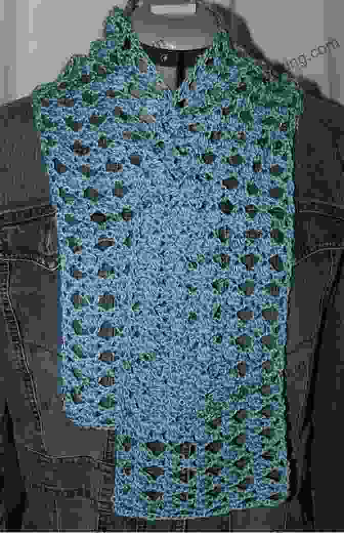 Cluster Trellis Scarf Crochet Pattern
