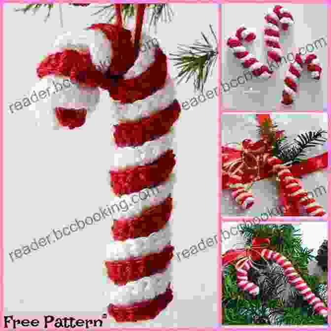 Crochet Candy Cane Ornaments In Red And White Christmas Ornaments Crochet Ideas: Crochet Christmas Ornament Tutorials