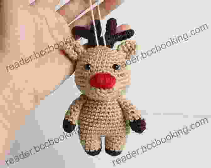 Crochet Reindeer Ornaments With Antlers And Red Noses Christmas Ornaments Crochet Ideas: Crochet Christmas Ornament Tutorials