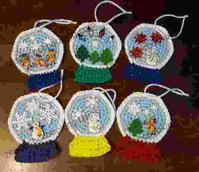 Crochet Snow Globe Ornaments With Miniature Scenes Inside Christmas Ornaments Crochet Ideas: Crochet Christmas Ornament Tutorials