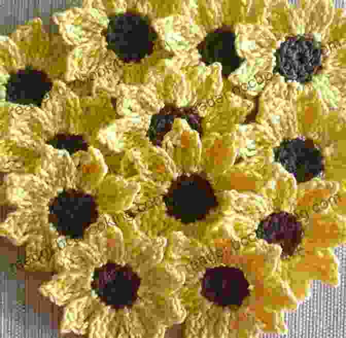 Crochet Sunflower Petal Hat In A Variety Of Colors And Embellishments CROCHET PATTERN PDF Giant Sunflower Petal Hat