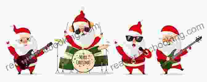 Ellray Jakes And Santa Claus Playing Guitars And Singing Together EllRay Jakes Rocks The Holidays