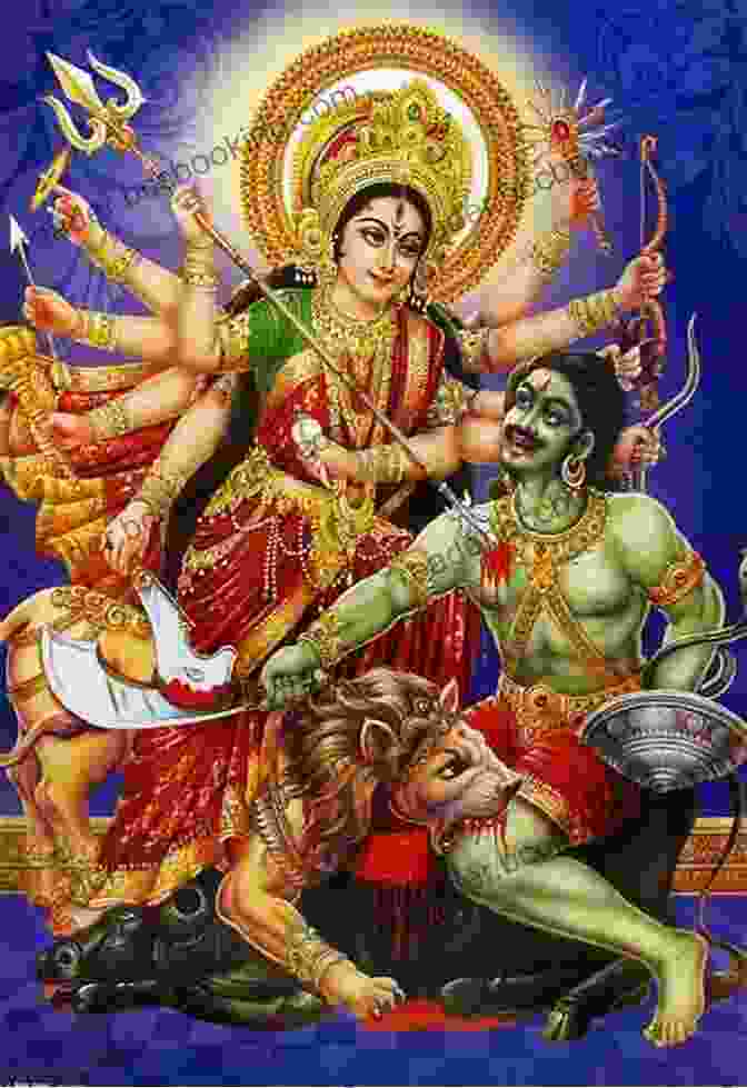 Goddess Durga, The Central Figure Of Durga Puja, Slaying The Demon Mahishasura Durga Puja: Festival Of India
