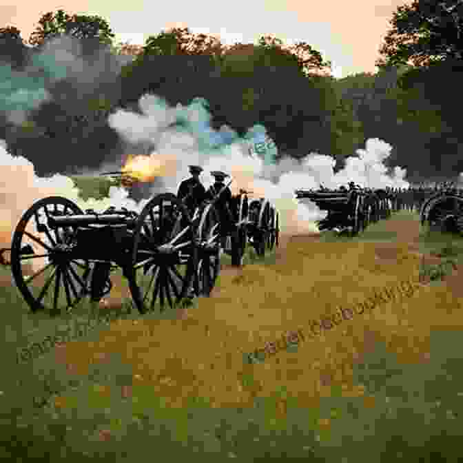 Infantrymen Engage In Fierce Combat Amid The Smoke And Chaos Of The Battle Of Antietam Landscape Turned Red: The Battle Of Antietam