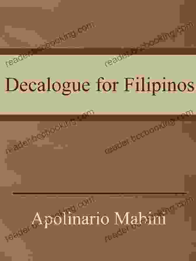 Mabini Decalogue Book Cover Mabini S Decalogue For Filipinos