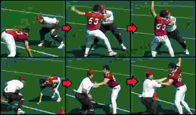 Offensive Linemen In Action, Executing Blocking Techniques Complete Offensive Line Rick Trickett
