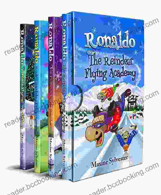Ronaldo Flying Adventures Book Cover Ronaldo: The Reindeer Flying Academy: An Illustrated Early Readers Chapter For Kids 7 9 (Ronaldo S Flying Adventures)